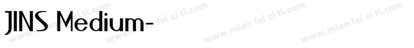 JINS Medium字体转换